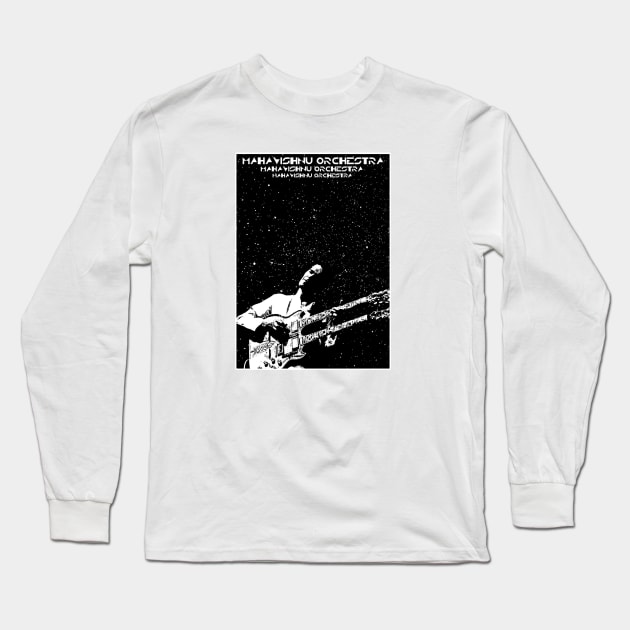 Mahavishnu Orchestra NEW Band on Back Long Sleeve T-Shirt by Bone Perez